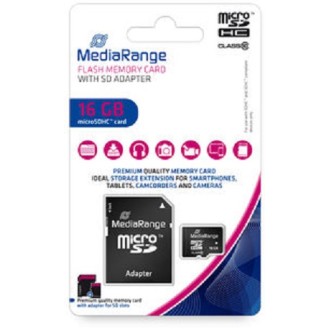 MEDIARANGE MICRO SD 16GB CLASS 10