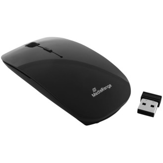 MEDIARANGE 3-button wireless slim mouse (low noise)