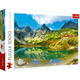 TREFL PUZZLE 1000 PC SHELTER OVER THE GREEN POND, TATRAS, SLOVAKIA 68,3 X 48 CM