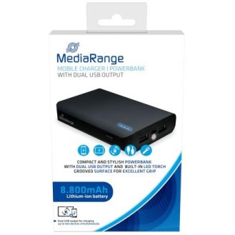 MEDIARANGE POWERBANK 8.800MAH DUAL USB