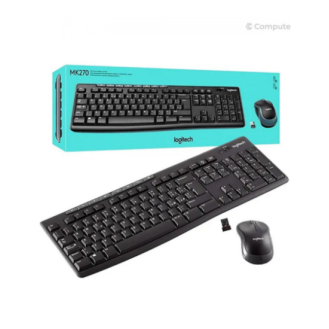 LOGITECH WIRELESS KEYBOARD US & MOUSE MK270 BLACK ENGLISH/GREEK (Copy)