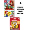 MARIO VS DONKEY KONG + 1 PALADONE SUPER MARIO ? BLOCK NIGHT LIGHT (SWITCH)