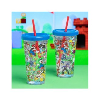 PALADONE SUPER MARIO CUP AND STRAW