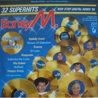 Boney M. ‎– The Best Of 10 Years  (Vinyl, LP, Mixed, Compilation)