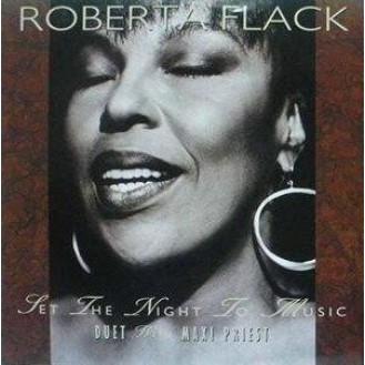 Roberta Flack Duet With Maxi Priest ‎– Set The Night To Music (Vinyl, 7