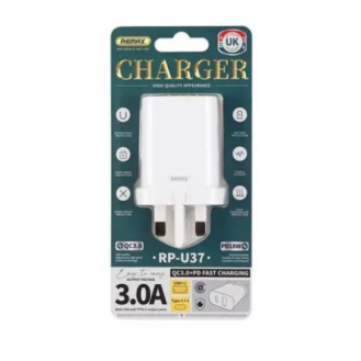 REMAX CHARGER 18W RP-U37 USB AND TYPER C