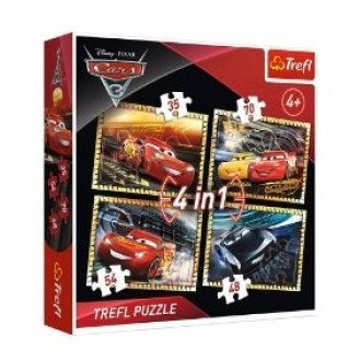 Trefl Puzzle 4 In 1 Disney Pixar Cars 3