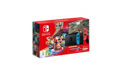 Nintendo Switch Console (Neon Red/Neon Blue) + Just Dance 2022 (Switch)