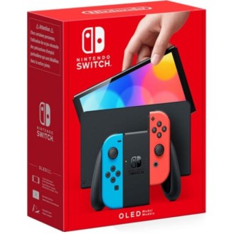 Nintendo Switch Console OLED - Neon Blue/Red Joy Con (Switch)