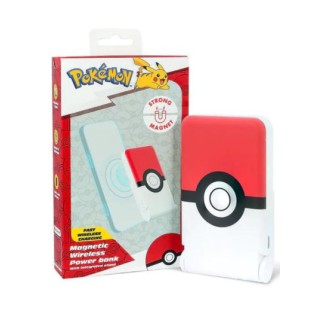 OTL POKÉMON POKÉBALL MAGNETIC WIRELESS POWER BANK