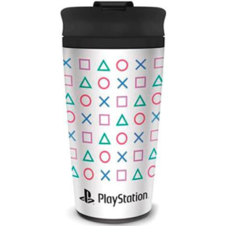 Pyramid Playstation Shapes Metal Travel Mug