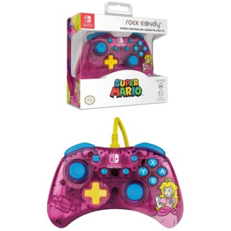 PDP ROCK CANDY WIRED CONTROLLER PEACH SUPER MARIO