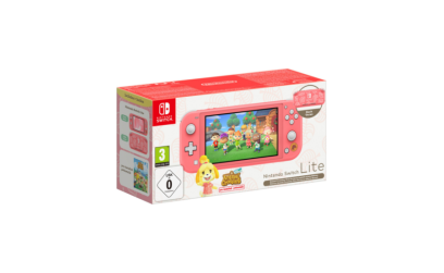 NINTENDO SWITCH CONSOLE LITE CORAL ISABELLE'S ALOHA EDITION